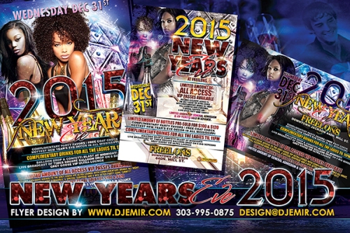 Freelons New Year's Eve Flyer Design